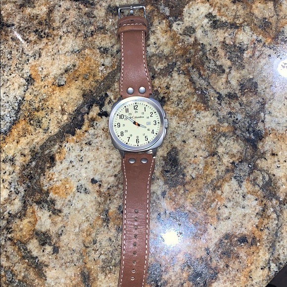 Men’s leather Columbia watch - Picture 1 of 6